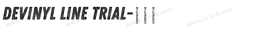 Devinyl Line Trial字体转换